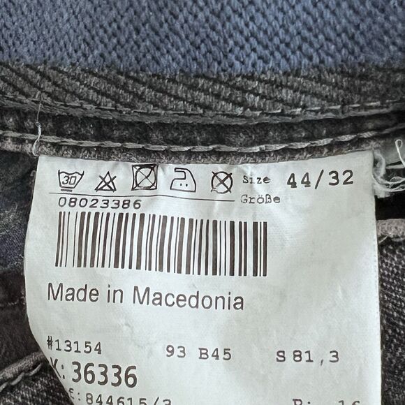 Hiltl Trousers Jeans Mens Size 44 Gray Ultimate Stretch Denim Straight Relaxed - Picture 13 of 14